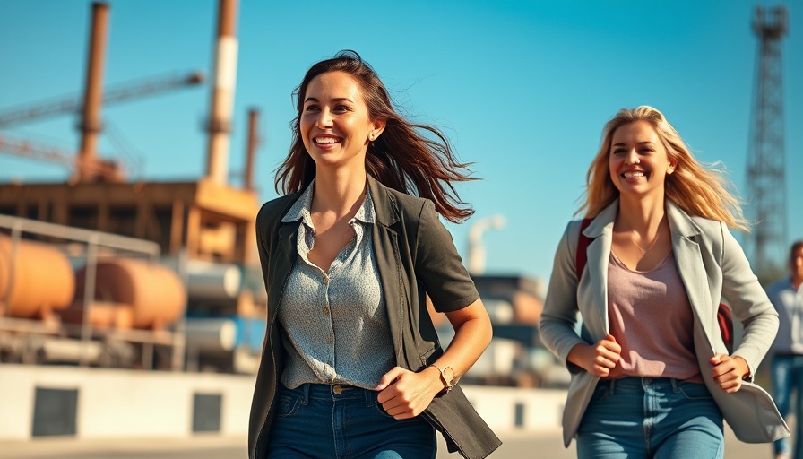Two women walking briskly outdoors to reduce health risks from sitting.