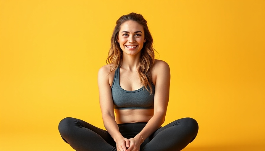 Motivate yourself with fitness trainer podcast promotion featuring smiling trainer.