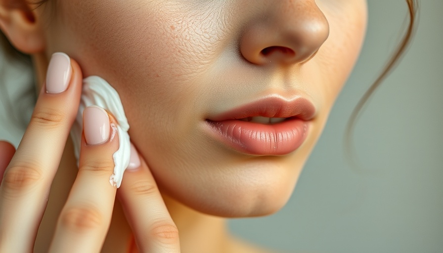 Close-up of woman applying cream as part of viral wellness products.