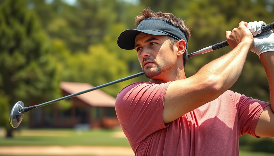 Western Carolina Men's Golf player concentrating on swing.