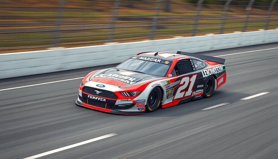 NASCAR race car speeds on track amid loose lug nuts controversy.