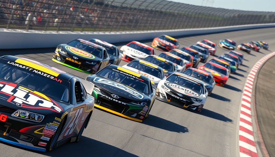 Exciting NASCAR race showcasing intense competition, NASCAR post-race penalties