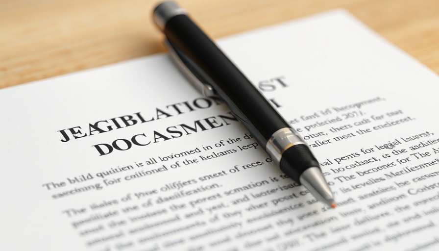 PAW Act pet insurance legislation document with a pen.