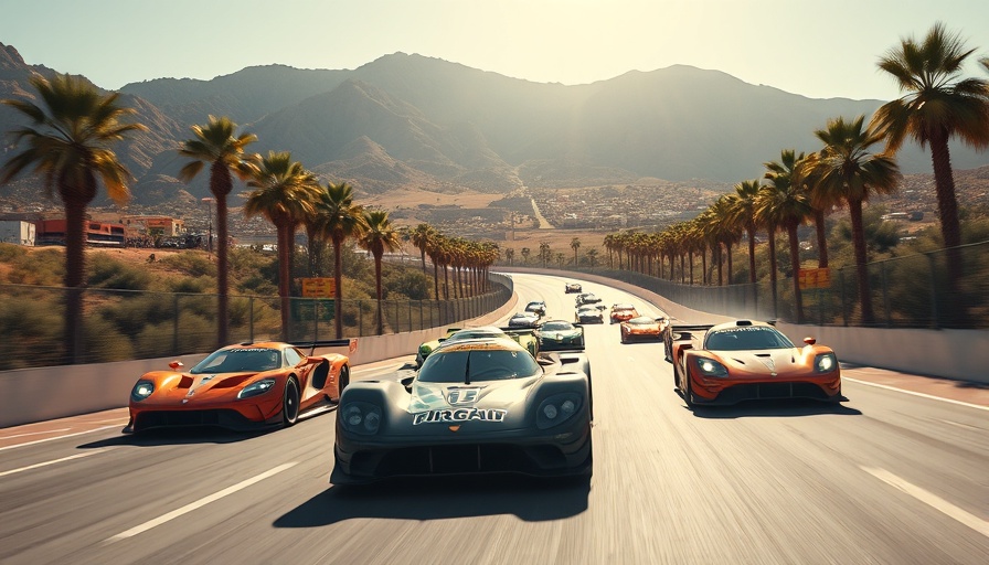 IndyCar race with cars on sunny track, NASCAR and IndyCar scheduling clash.