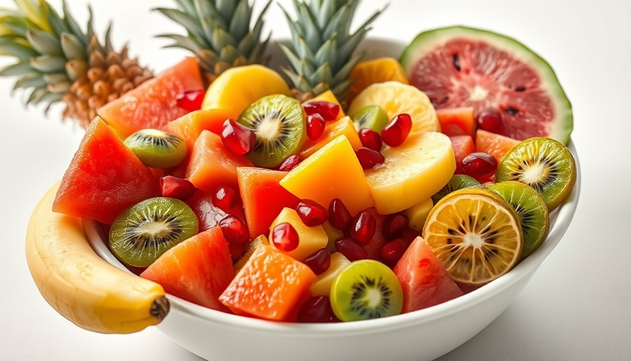 Vibrant cancer-fighting fruits in a bowl showcasing a colorful assortment.