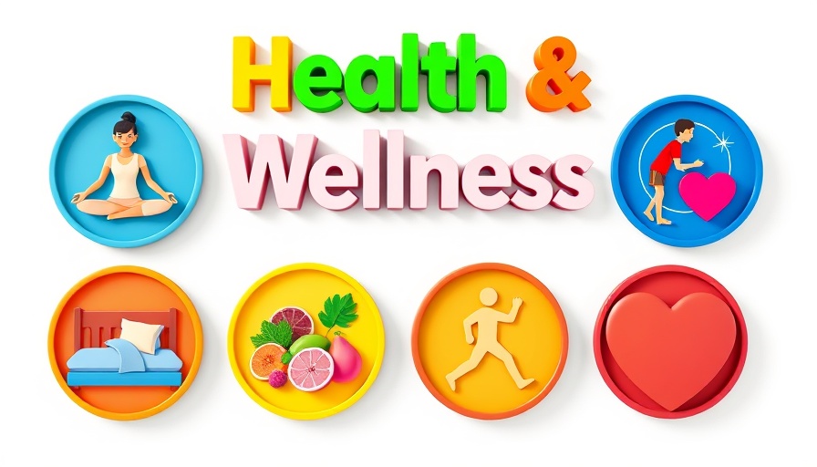 Illustration of Health and Wellness concepts with icons representing market size