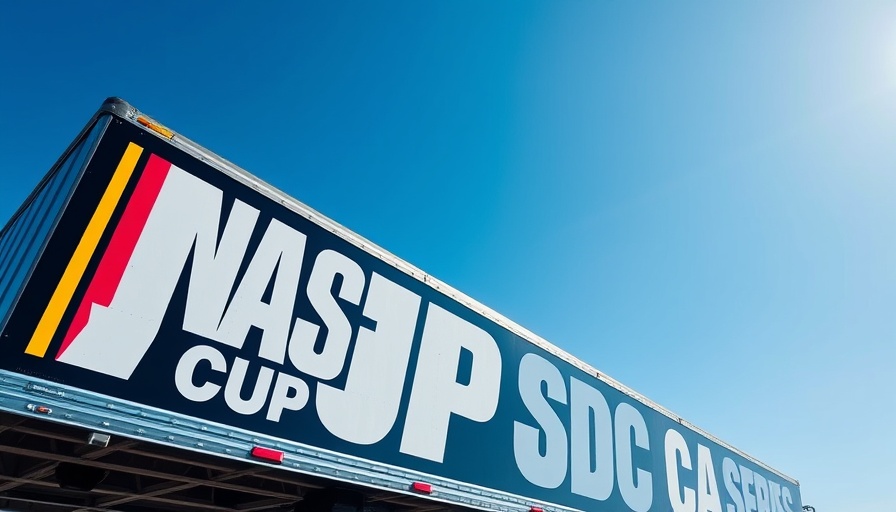 NASCAR Cup Series branding on truck, NASCAR charter lawsuit context.