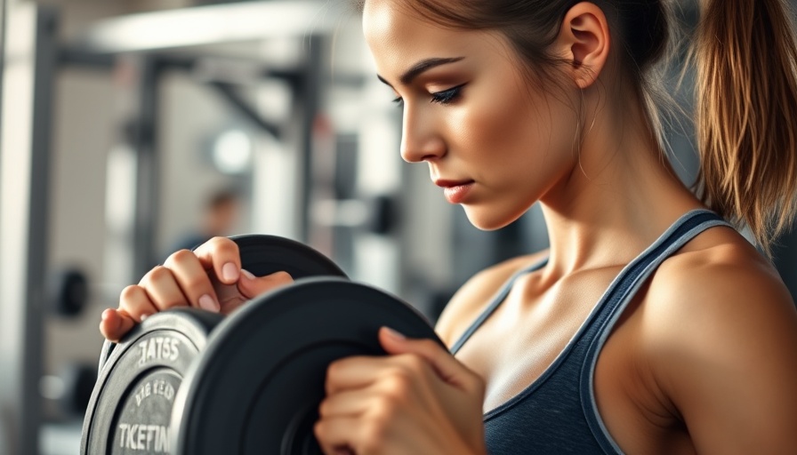 Fit woman holding weight in gym for Weekend Warrior Health Benefits.