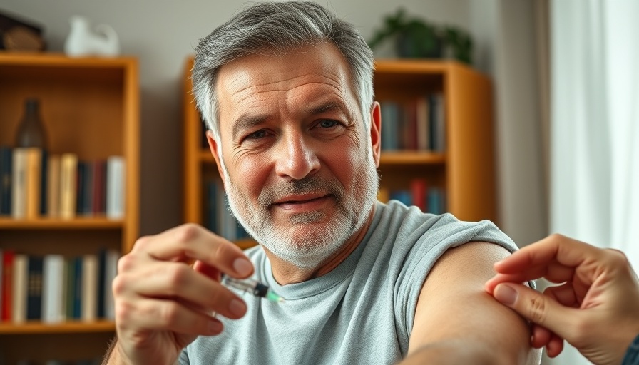 Man gets vaccinated at home, mindset and vaccine outcomes.