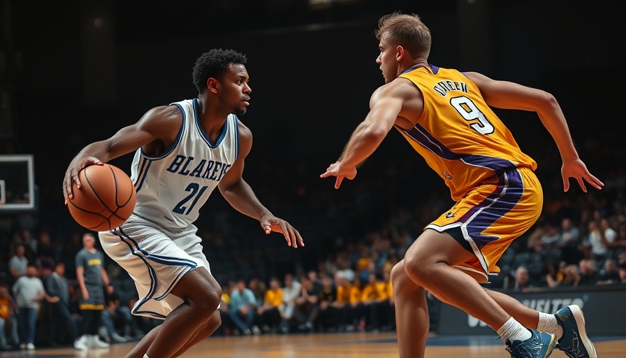 Intense basketball play in 2025 NBA playoff picture.
