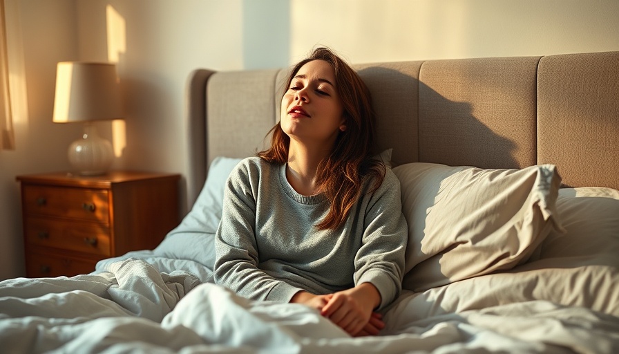 Yawning woman in bed, illustrating productivity challenges
