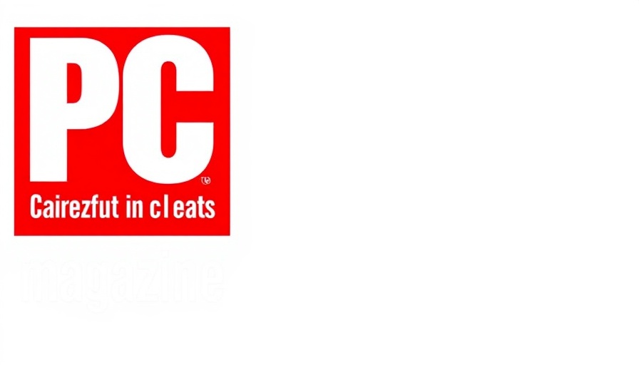 Bright red PC Magazine logo with bold white letters