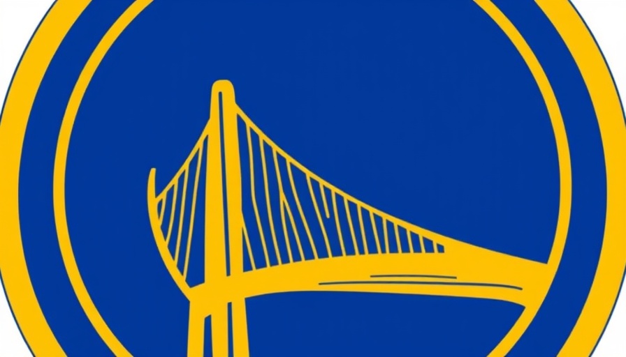 Golden State Warriors logo featuring Golden Gate Bridge.