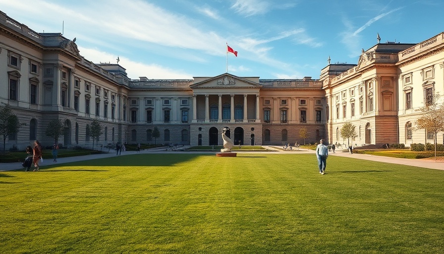 Bavaria Painting Collection museum view with people and sculptures