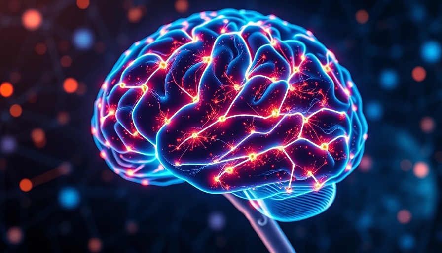 Futuristic brain with enhanced connectivity in a digital space.