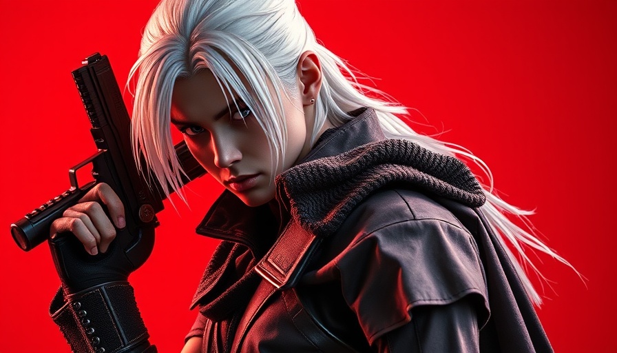 Devil May Cry 6 release speculation image of a stylish white-haired warrior.