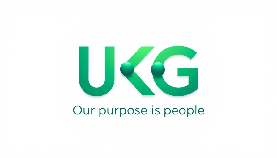 UKG logo with 'Our purpose is people' tagline highlighting Mental Health at Work.