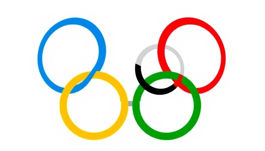 Olympic rings logo representing international unity