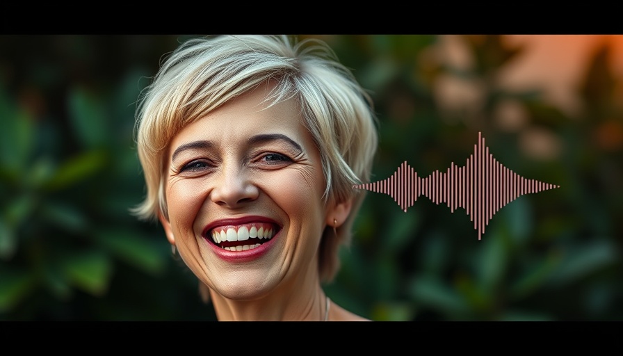 Meditation for Managing Pain at Work podcast with smiling woman.