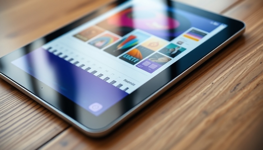 Tablet showing NotebookLM interface offering productivity tips.