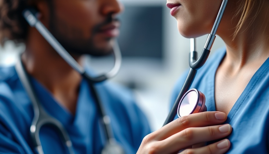 Doctor checking heartbeat, highlighting everyday habits harming heart health.