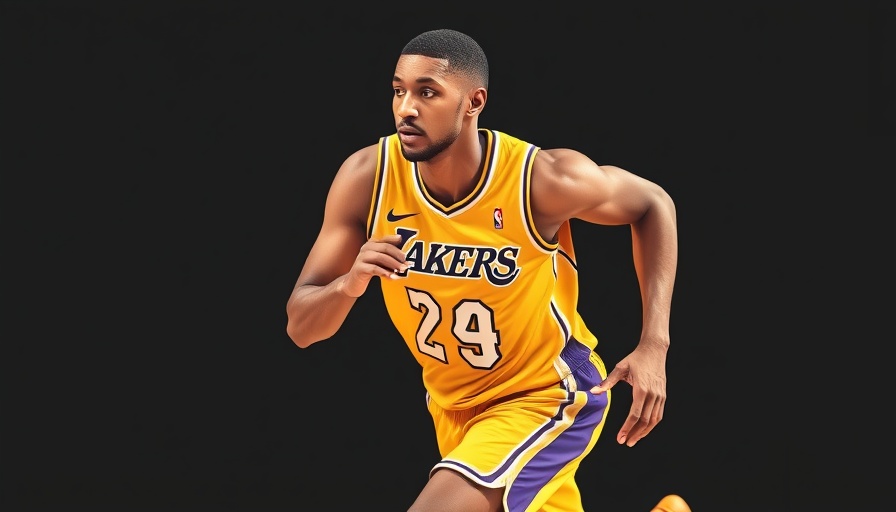 NBA Power Rankings: Basketball player in Lakers jersey, action pose.