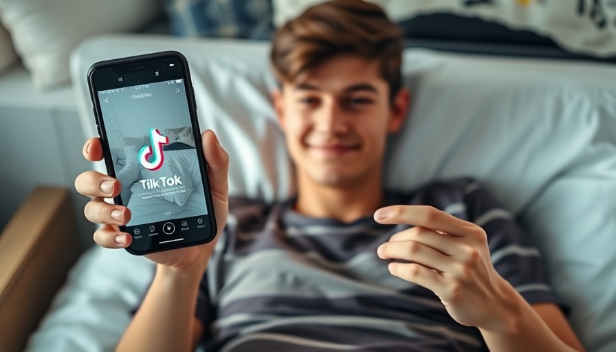 Child using smartphone for TikTok, highlighting UK Child Online Safety Laws