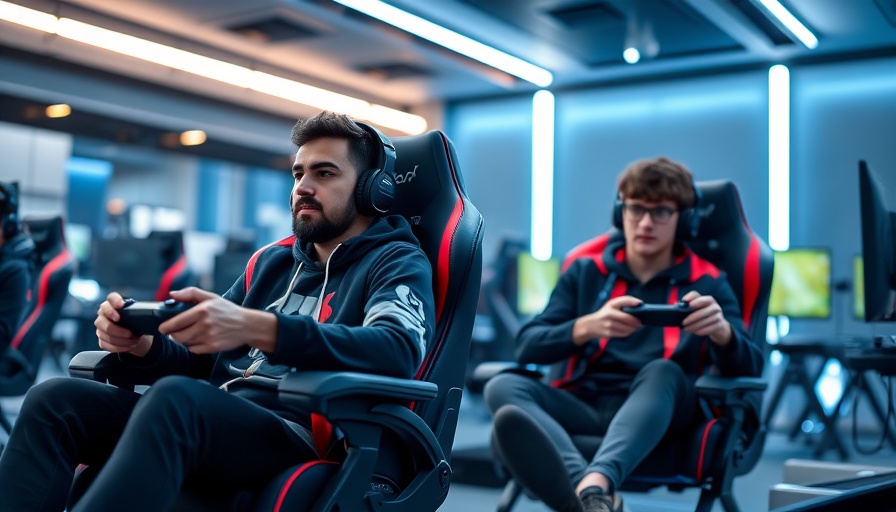 Gamers playing in Ottawa Hills esports lab, focused and engaged.