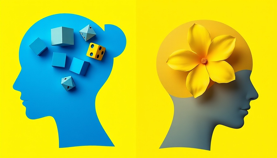 Abstract profiles illustrating mindfulness and autism inclusivity.