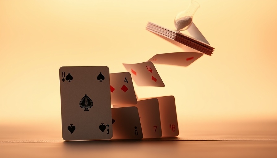 Surreal house of cards symbolizing ways to make your business more resilient.