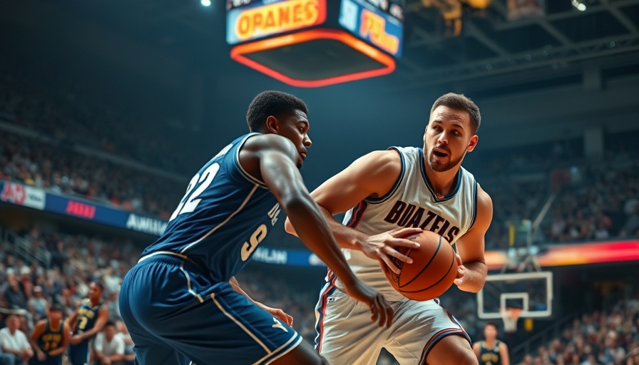Exciting basketball game moment during potential 2025 NBA playoffs.