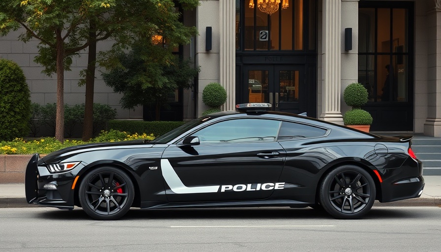 Brooklyn Park Police car parked outside station, online safety.