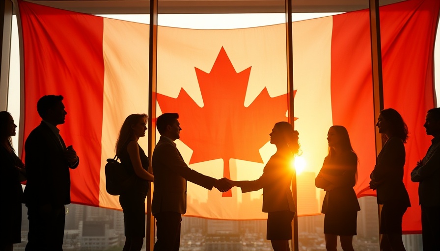 Future of Work in Canada: Professionals uniting under Canadian flag.