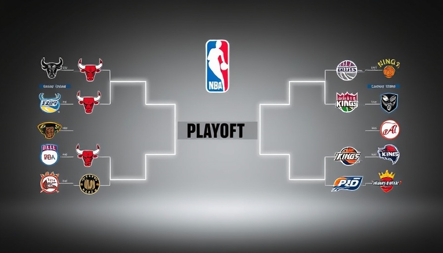 Visual of 2025 NBA playoffs schedule bracket.