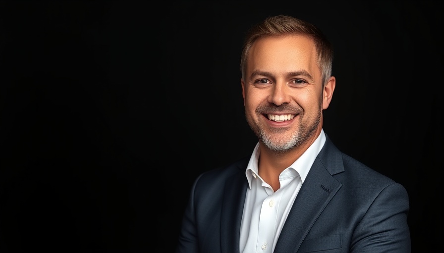 Confident professional man in a studio portrait, future of work.
