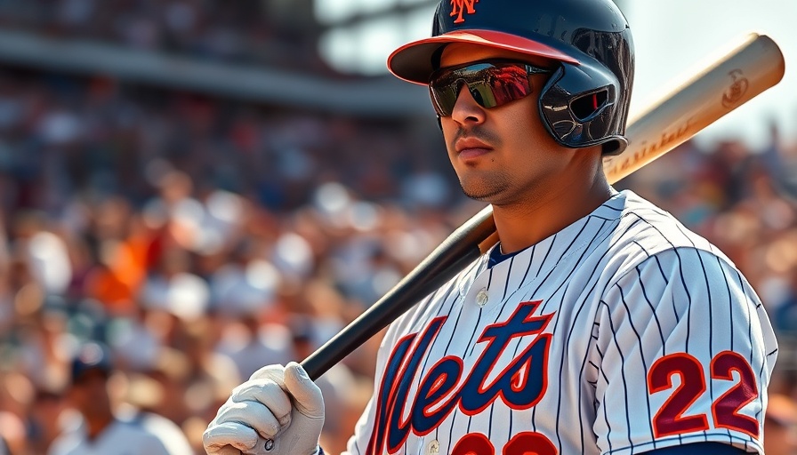 Mets player in Twins series, holding bat in stadium