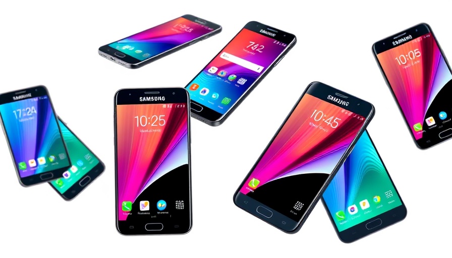 Samsung phones display apps vibrant screens for child safety online.