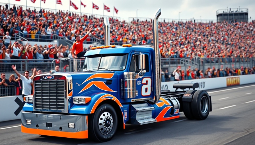 NASCAR Truck Series results, driver celebrating victory.