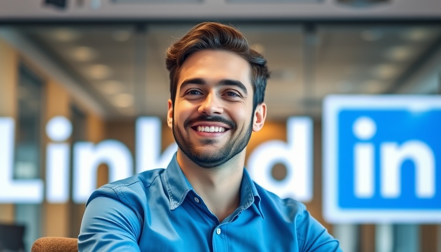 Professional man embracing the grind for startup success at LinkedIn.
