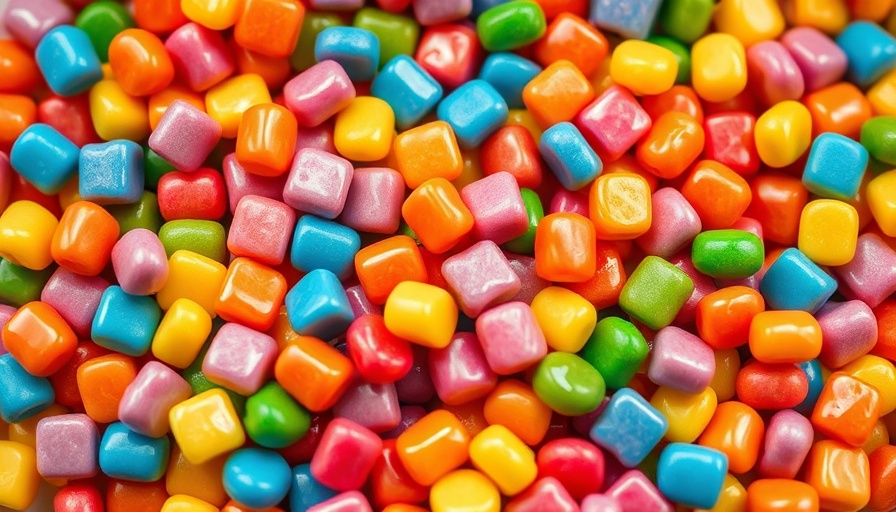 Vibrant colorful candies highlighting phase out synthetic food dyes.