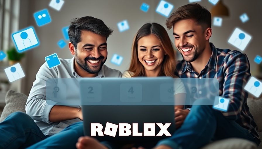 Trusted playground for kids: family enjoying digital game with ROBLOX.
