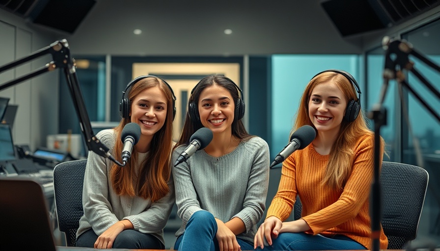 Young women in radio studio focusing on Mental Health Awareness Initiatives for Teens.