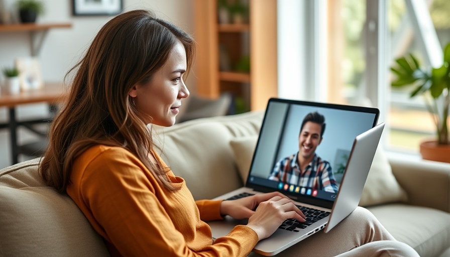 Body doubling productivity hack with virtual call on laptop