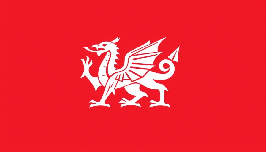 Welsh Government logo depicting a dragon, Wales Community Food Strategy.