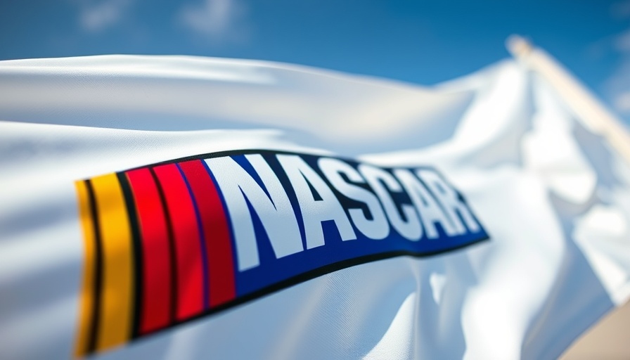 Impact of tariffs on NASCAR merchandise symbolized by logo