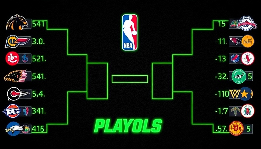 2025 NBA playoffs bracket with team logos.