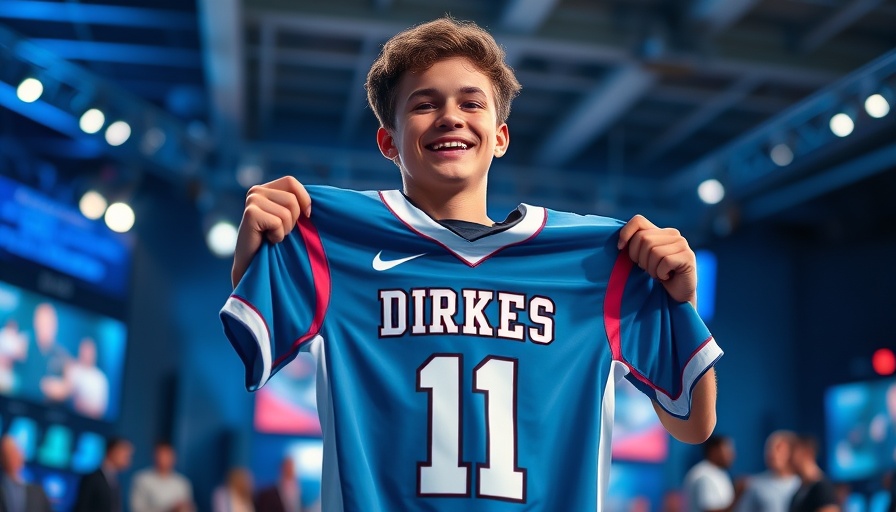 2025 NFL Draft Fantasy Impact: Athlete holding jersey at draft event.