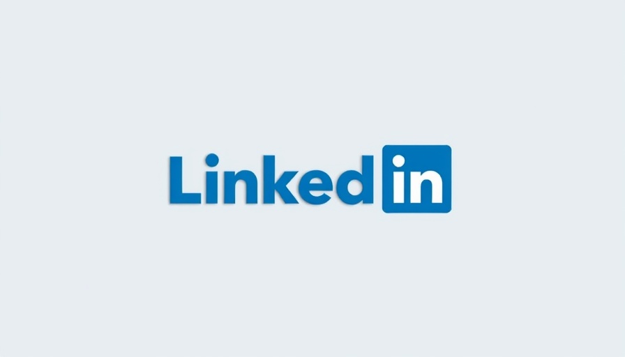 LinkedIn logo on light background.