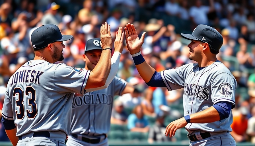 Colorado Rockies players celebrate avoiding worst 30-game start.