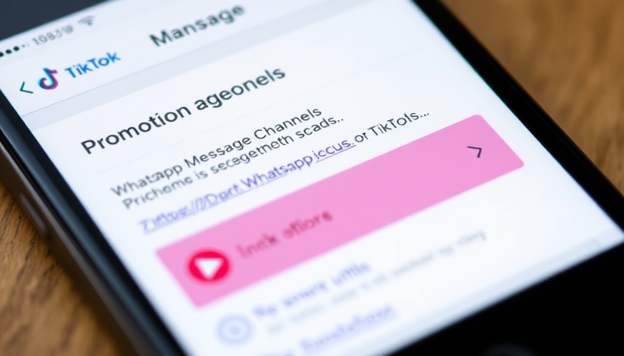 TikTok messaging leads options on app interface